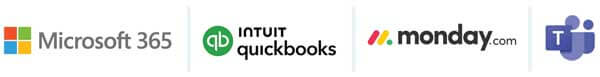 Microsoft 365 QuickBooks Monday.com Microsoft Teams Integration